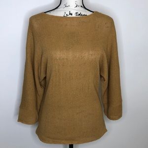 Coldwater Creek Camel Colored Knit Sweater - XS